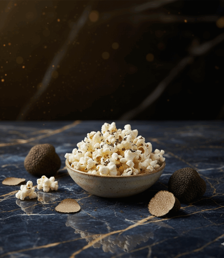 Popcorn gourmet ORMAIS Paris dans un décor raffiné, entre art de vivre et élégance parisienne.